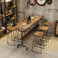Solid Wood 1/2/4/7 Pieces Counter Height Set Rectangle Industrial Trestle Bar Table Set Clearhalo 'Bar Furniture' 'furn' 'furn_home_bar_bar_sets' 'Furniture' 'Home Bars & Bar Sets' 'home_bar_bar_sets' 'Kitchen & Dining Furniture' 1200x1200_b423a43a-1fc3-4aa4-9ebc-b06f06b5d254