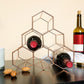 Glam Countertop Wine Rack Metal Wine Bottle Rack voor woonkamer