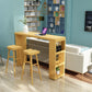 1/3 Pieces Pub Set Full Natural Modern Solid Wooden Bar table Set Clearhalo 'Bar Furniture' 'furn' 'furn_home_bar_bar_sets' 'Furniture' 'Home Bars & Bar Sets' 'home_bar_bar_sets' 'Kitchen & Dining Furniture' 1200x1200_b4285cfb-46ad-413f-a8c5-cb3af7a3a40f