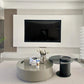 Modern Coffee Table Round Nesting Coffee Table with Storage Drawers Clearhalo 'Coffee & Accent Tables' 'Coffee Tables' 'coffee_tables' 'furn' 'furn_coffee_tables' 'Furniture' 'Living Room Furniture' 1200x1200_b428e0bc-3772-4fa9-b70d-77b55a2114cf
