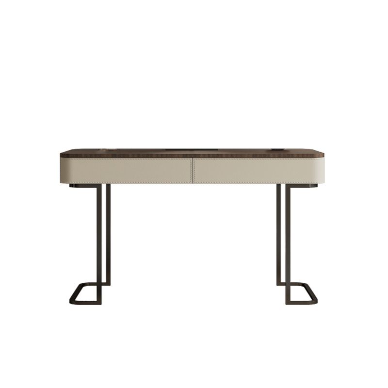 Wooden Make-up Vanity White Makeup Vanity Desk Table with Drawers Clearhalo 'Bedroom Furniture' 'furn' 'furn_makeup_vanities' 'Furniture' 'Makeup Vanities' 'makeup_vanities' 1200x1200_b42989e7-9809-4770-97a9-5b58f0afd7b0