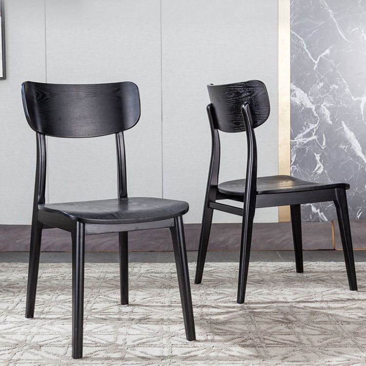Contemporary Wood Dining Room Chair Armless Open Back Dining Side Chair for Home Use Clearhalo ' kitchen&dining_furn' 'Dining Chairs' 'Dining Tables & Seating' 'dining_chair' 'furn' 'furn_dining_chair' 'Furniture' 'furniture_dining_chair' 'Kitchen & Dining Furniture' 'kitchen' 1200x1200_b42aecec-2cc3-4c6a-8f2a-3e05c457ed87