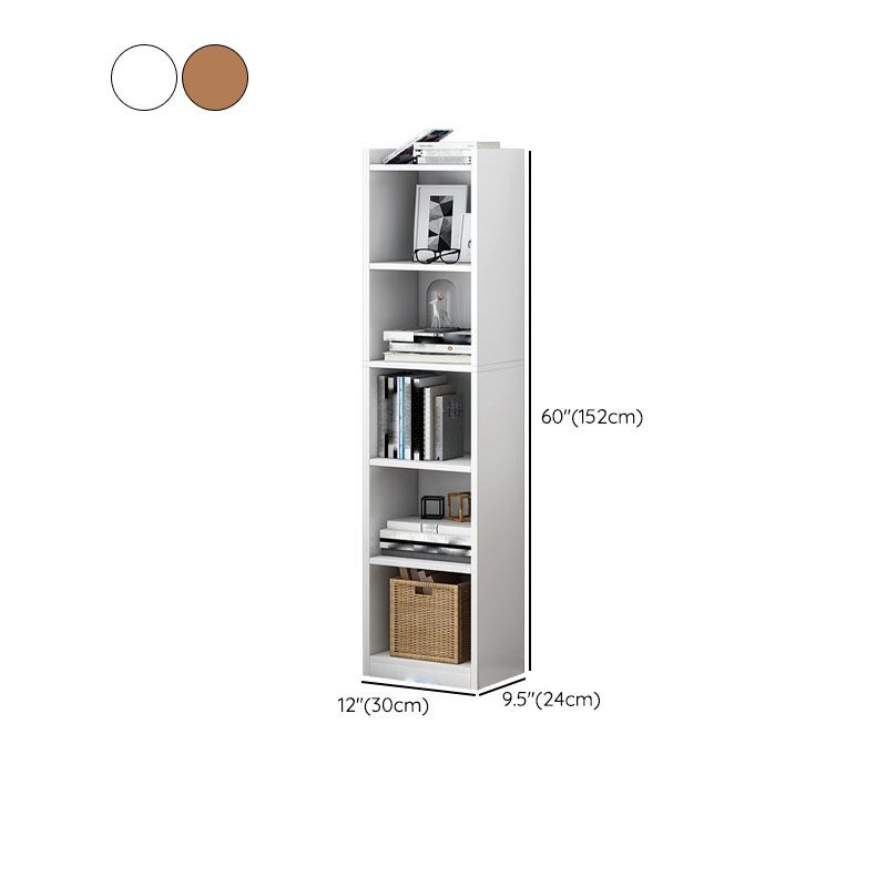 Bibliothèque à dos fermé contemporain Bibliothèque d'ingénierie en bois pour le bureau à domicile