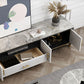 Stone Media Console Contemporary Open Storage TV Console with Doors Clearhalo 'furn' 'furn_tv_stands_entertainment_centers' 'Furniture' 'Living Room Furniture' 'TV Stands & Entertainment Centers' 'TV Stands & Media Storage Furniture' 'tv_stands_entertainment_centers' 1200x1200_b42bb857-a479-45fb-b307-e393b92d909e