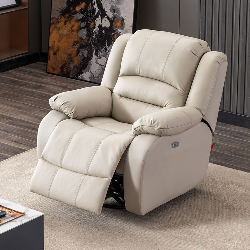 Contemporary Standard Recliner Solid Color Indoor Swivel Base Arm Metal Clearhalo 'Chairs & Seating' 'furn' 'furn_recliners' 'Furniture' 'Living Room Furniture' 'Recliners' 1200x1200_b42e5bec-5a6d-47dc-b6fa-ae02c24f359f