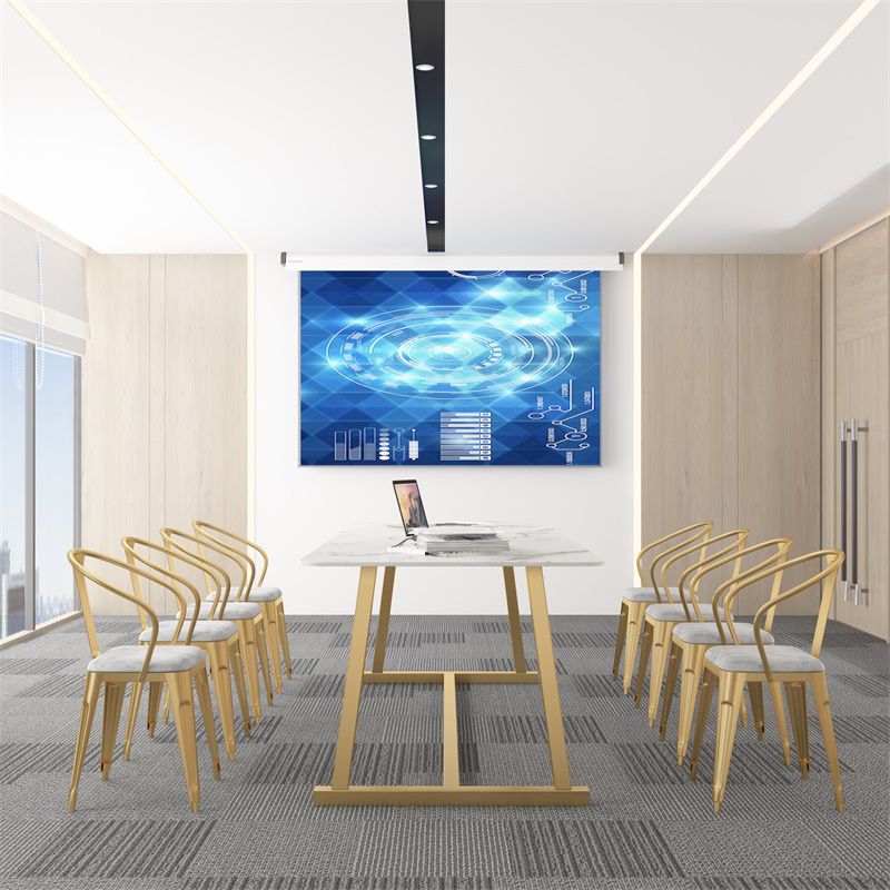 Rectangle Office Table Industrial Meeting Desk with Trestle Base Clearhalo 'furn' 'furn_office_desk' 'Furniture' 'Office Desks' 'Office Furniture' 'office_desk' 1200x1200_b42e93cd-0d04-488b-9a54-fa611cc0ea93