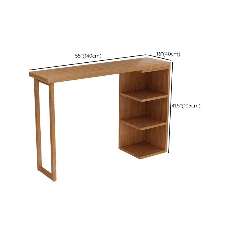 Brown Bar Stool and Table Set 1/3 Pieces Solid Wood Pub Dining Set Clearhalo 'Bar Furniture' 'furn' 'furn_home_bar_bar_sets' 'Furniture' 'Home Bars & Bar Sets' 'home_bar_bar_sets' 'Kitchen & Dining Furniture' 1200x1200_b4301a75-0b11-4277-bbae-86646d864ad9