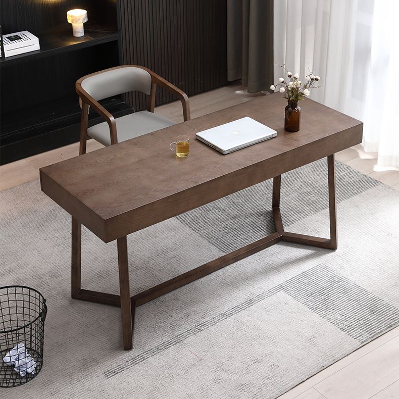 Solid Wood Contemporary Rectangular Dining Table Ash Wood Top Table with Trestle Base Clearhalo ' dining_table' 'Dining Tables & Seating' 'Dining Tables' 'furn' 'furn_dining_table' 'Furniture' 'furniture_dining_table' 'Kitchen & Dining Furniture' 'kitchen&dining_furn' 'kitchen' 'kitchen_dining_table' 1200x1200_b431f029-cd97-4a24-9d7f-536e57d38837