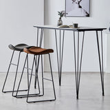 Leather Counter Stool Modern Backless Footrest Saddle Seat Bar Stool for Bar Clearhalo 'Bar Furniture' 'Bar Stools' 'bar_stools' 'furn' 'furn_bar_stools' 'furniture_bar_stools' 'Kitchen & Dining Furniture' 'kitchen&dining_furn' 'kitchen' 'kitchen_furn' Furniture' 1200x1200_b43240fc-5912-415d-9e0b-162978b28bdd