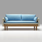 Contemporain 29.9 "H Coton Blend Square ARM SOFA pour l'appartement