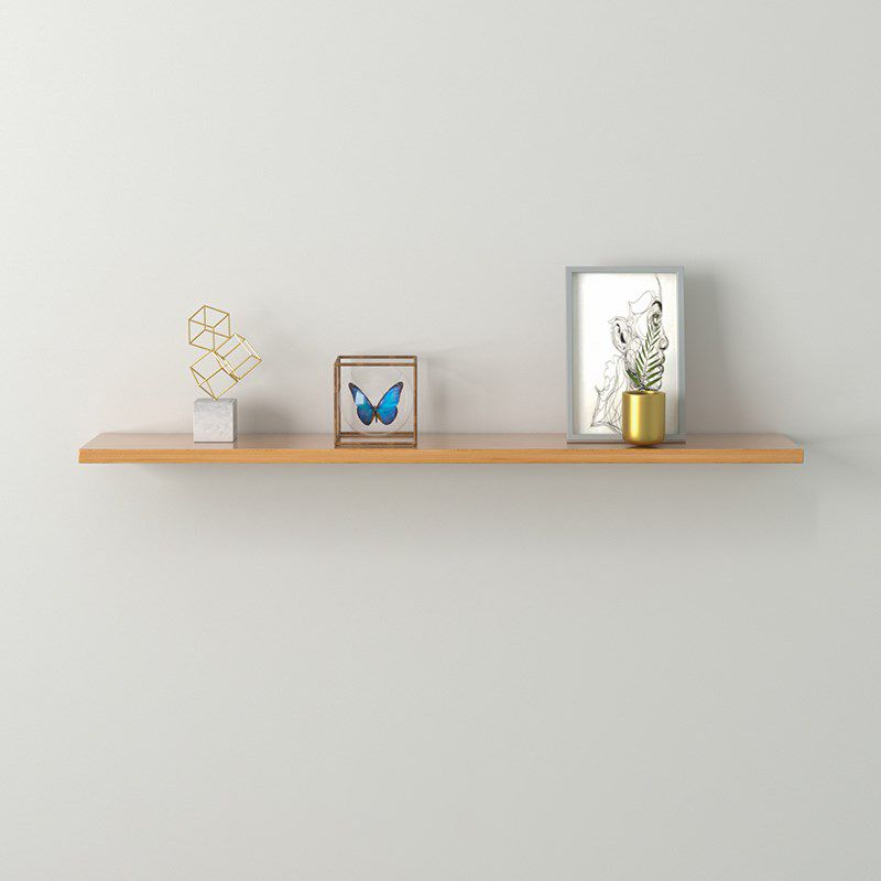 Scandinavian drijvende plank boekenkast houten boekenplank voor studieruimte