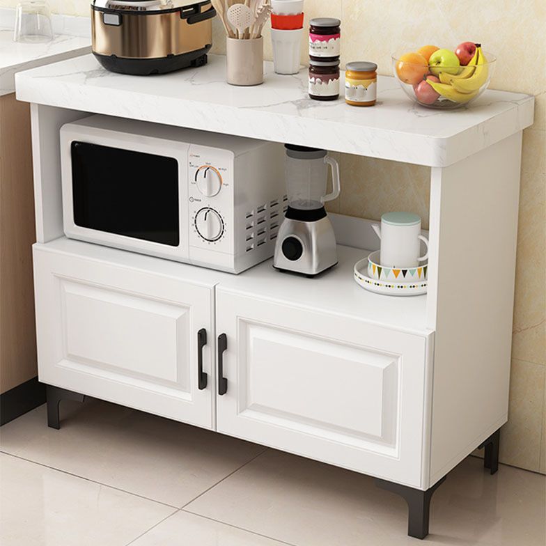 Modern Sideboard Stone Top Sideboard with Door for Kitchen Use Clearhalo 'buffet_sideboard' 'Buffets & Sideboards' 'furn' 'furn_buffet_sideboard' 'Furniture' 'Kitchen & Dining Furniture' 1200x1200_b435953d-4ef3-4abd-9a06-48d7ec20b62d