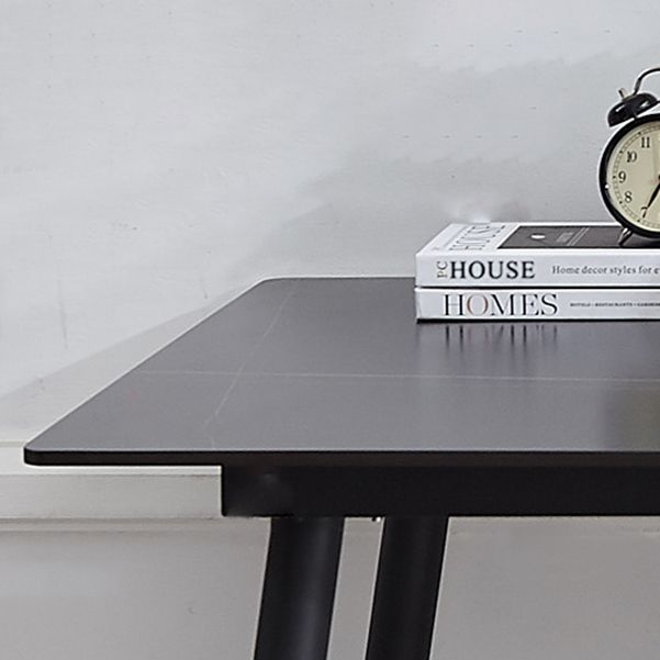 Rechthoekige eigentijdse schrijfbureau Parsons kantoor bureau met metalen benen