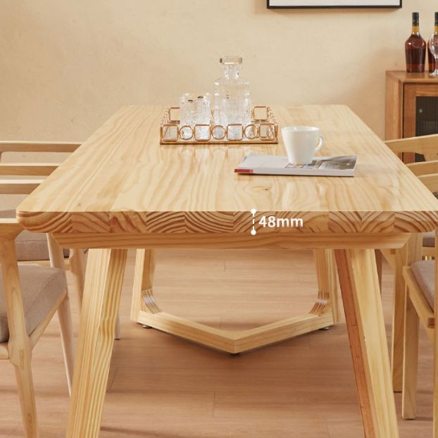 Moderne rechthoek houten eettafel 1/2/4/5 stukken eetgelegenheid voor eetkamer