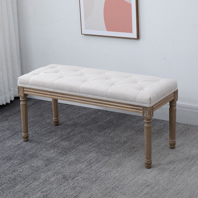 Traditional Solid Wood Seating Bench Distressed Finish Bench Clearhalo 'Benches' 'Chairs & Seating' 'furn' 'furn_benches' 'Furniture' 'Living Room Furniture' 1200x1200_b4387aa1-5f2c-4eeb-9d00-806e04d029aa