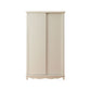 Wooden Wardrobe Cabinet White Wardrobe Closet with Garment Rod