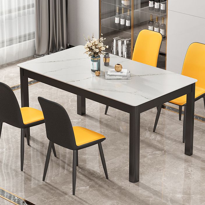 Modern Sintered Stone Dinette Set with Rectangle Table Dining Room Furniture for Dining Room Clearhalo 'Dining Room Sets' 'Dining Tables & Seating' 'dining_room_set' 'furn' 'furn_dining_room_set' 'Furniture' 'furniture_dining_room_set' 'Kitchen & Dining Furniture' 'kitchen&dining_furn' 'kitchen' 1200x1200_b43c7313-cd07-4b0d-a0f8-3837cd65047b