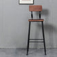 Industrial Style Ironwork Barstool Solid Wood Seat Bar High Chair with Backrest Clearhalo 'Bar Furniture' 'Bar Stools' 'bar_stools' 'furn' 'furn_bar_stools' 'furniture_bar_stools' 'Kitchen & Dining Furniture' 'kitchen&dining_furn' 'kitchen' 'kitchen_furn' Furniture' 1200x1200_b43c76ee-faab-4d34-be43-18b2dc5744ae
