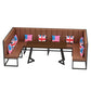 Industrial Dining Room Table Solid Wood Table with Black Double Pedestal Clearhalo ' dining_table' 'Dining Tables & Seating' 'Dining Tables' 'furn' 'furn_dining_table' 'Furniture' 'furniture_dining_table' 'Kitchen & Dining Furniture' 'kitchen&dining_furn' 'kitchen' 'kitchen_dining_table' 1200x1200_b43dae36-4cc0-46d5-bb5e-df22196792cf