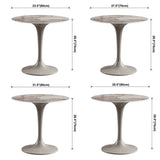 Round Contemporary Dining Table Brown Tone Fixed Table of Sintered Stone Clearhalo ' dining_table' 'Dining Tables & Seating' 'Dining Tables' 'furn' 'furn_dining_table' 'Furniture' 'furniture_dining_table' 'Kitchen & Dining Furniture' 'kitchen&dining_furn' 'kitchen' 'kitchen_dining_table' 1200x1200_b43db1e2-294c-462c-a241-bc43d3ad782d