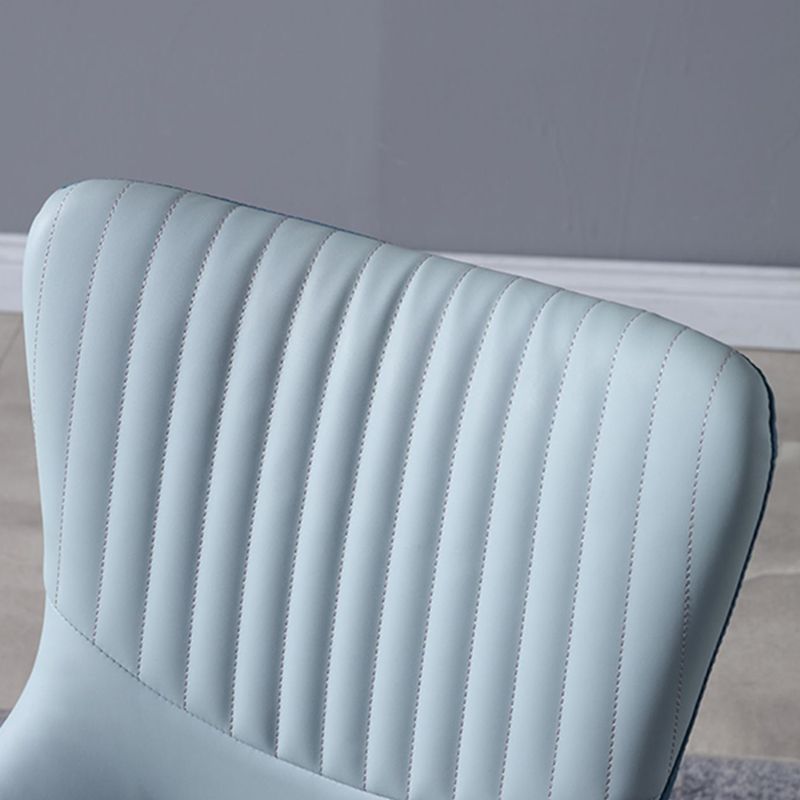 Contemporary Kitchen Chairs Dining Arm Side Chairs with Metal Legs