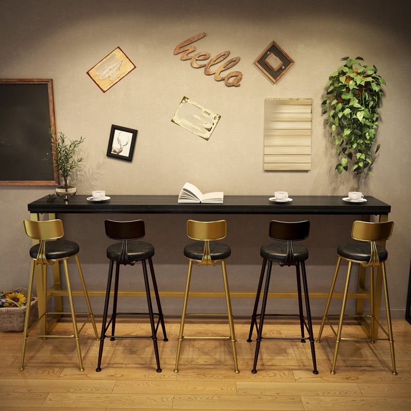 Solid Wood Bar Counter Traditional Luxury Rectangle Bar Counter with Trestle Base Clearhalo 'Bar Furniture' 'Bar Tables' 'bar_tables' 'Furniture' 'furniture_bar_tables' 'Kitchen & Dining Furniture' 1200x1200_b440b009-5f62-4e45-b9d6-3cc727388684