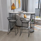 Glam Pub Table Tavolo da bar speciale con doppio piedistallo per uso interno
