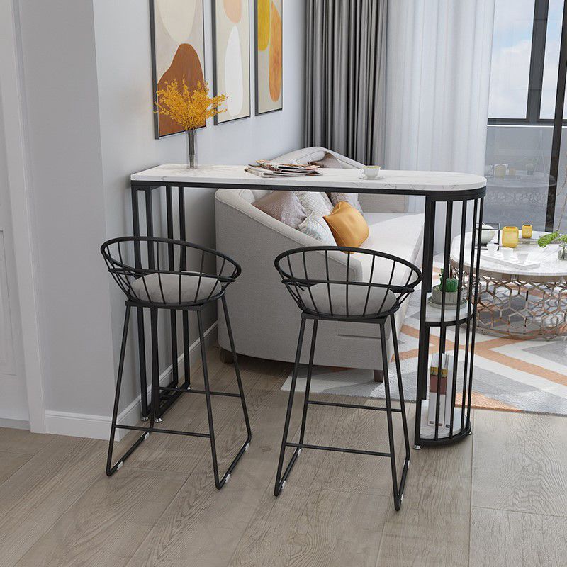 Glam Pub Table Tavolo da bar speciale con doppio piedistallo per uso interno
