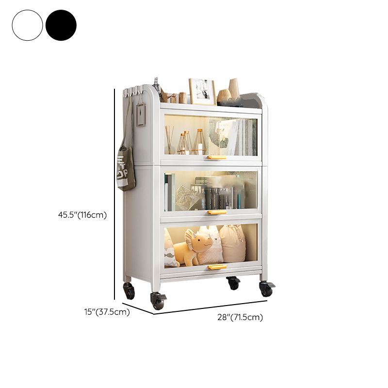 Geschlossener Standard -Bücherregal Glam Metal Bookshelf mit Türen