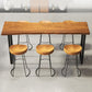 Industrial Style Bar Table Set 1/4/7 Pieces Rectangle Solid Wood Counter Table Set Clearhalo 'Bar Furniture' 'furn' 'furn_home_bar_bar_sets' 'Furniture' 'Home Bars & Bar Sets' 'home_bar_bar_sets' 'Kitchen & Dining Furniture' 1200x1200_b445dedb-bdf0-41d8-97c3-9e5df0bb99f9