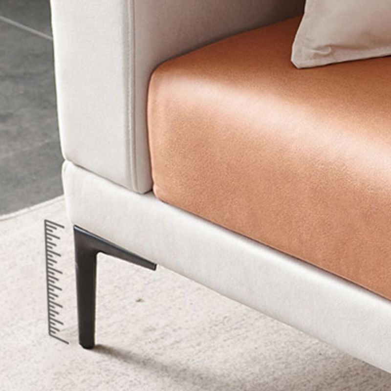 Scandinavian Modular Sectional with Recessed Arm and Pillowed Back Cushions Clearhalo 'furn' 'furn_sectionals' 'Furniture' 'furniture_sectionals' 'kitchen' 'kitchen_sectionals' 'Living Room Furniture' 'Sectionals' 1200x1200_b4476172-0703-47ea-b6f3-052930140e86