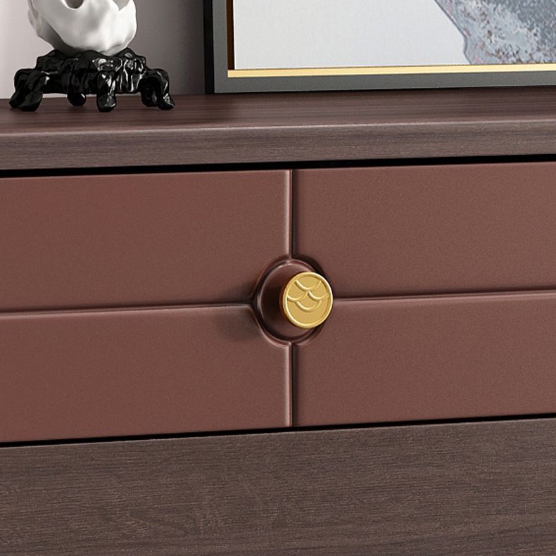 Square Straight Legs Accent Chest Mid-Century Modern Chest with Drawer