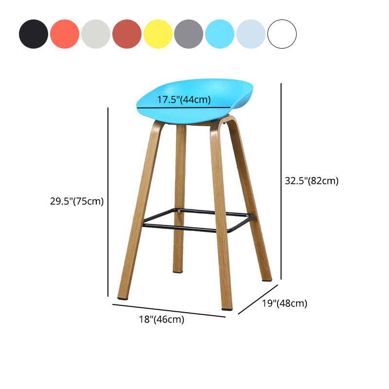 Contemporary Simple Counter Stools 29 Inch Indoor Bar Stool with Metal Leg Clearhalo 'Bar Furniture' 'Bar Stools' 'bar_stools' 'furniture_bar_stools' 'Kitchen & Dining Furniture' 'kitchen&dining_furn' 'kitchen' 'kitchen_furn' Furniture' 1200x1200_b447c384-8757-45f9-93ef-bbc71e587258