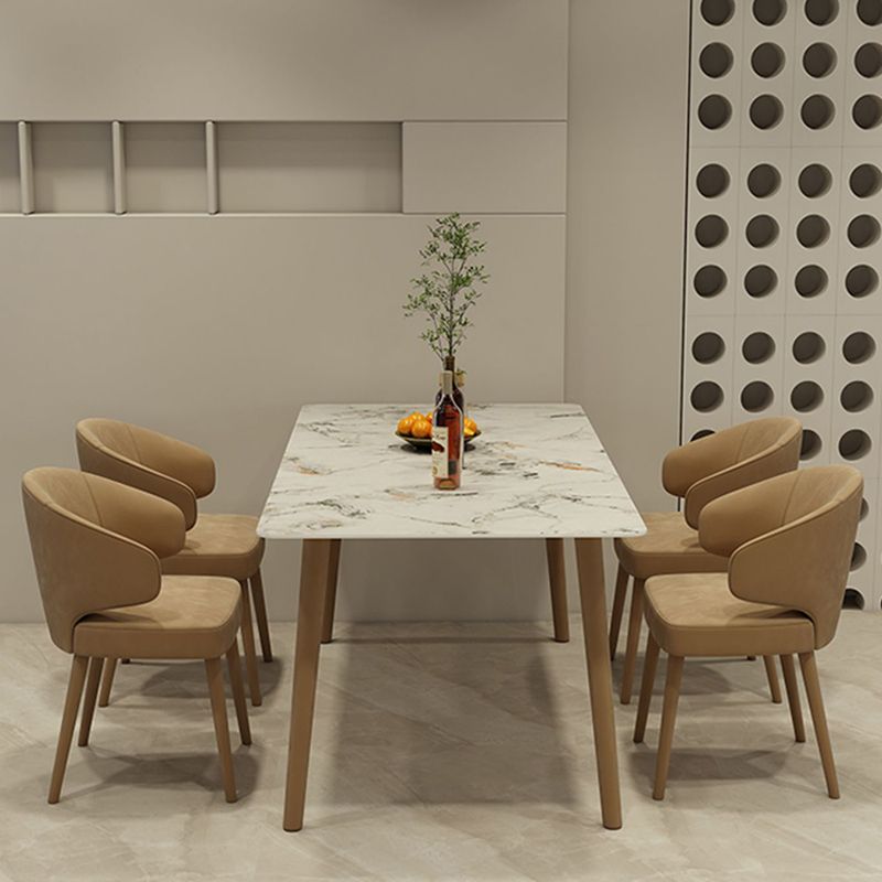 Zeitgenössischer Stil gepolsterte 4 Beine Esszimmer für Wohnzimmer
