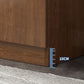 Puerta de vidrio aparador de madera artificial gabinete de servidor moderno con almacenamiento para sala de estar