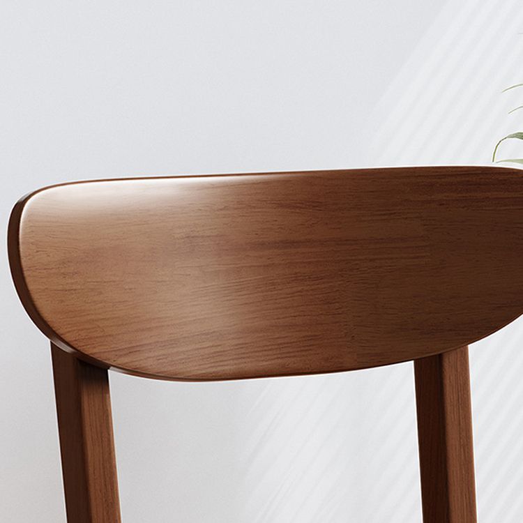 Massief houten eetkamerstoel Industriële stijl armloze stoel voor eetkamer