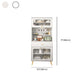 Modern Dining Hutch Faux Wood Hutch Buffet met deuren voor eetkamer