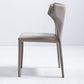 Moderne lederen armloze eetkamerstoel Wingback Side Chair voor restaurantgebruik