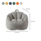 Modern Sewn Pillow Back Chair Faux Leather Sloped Arms Chair