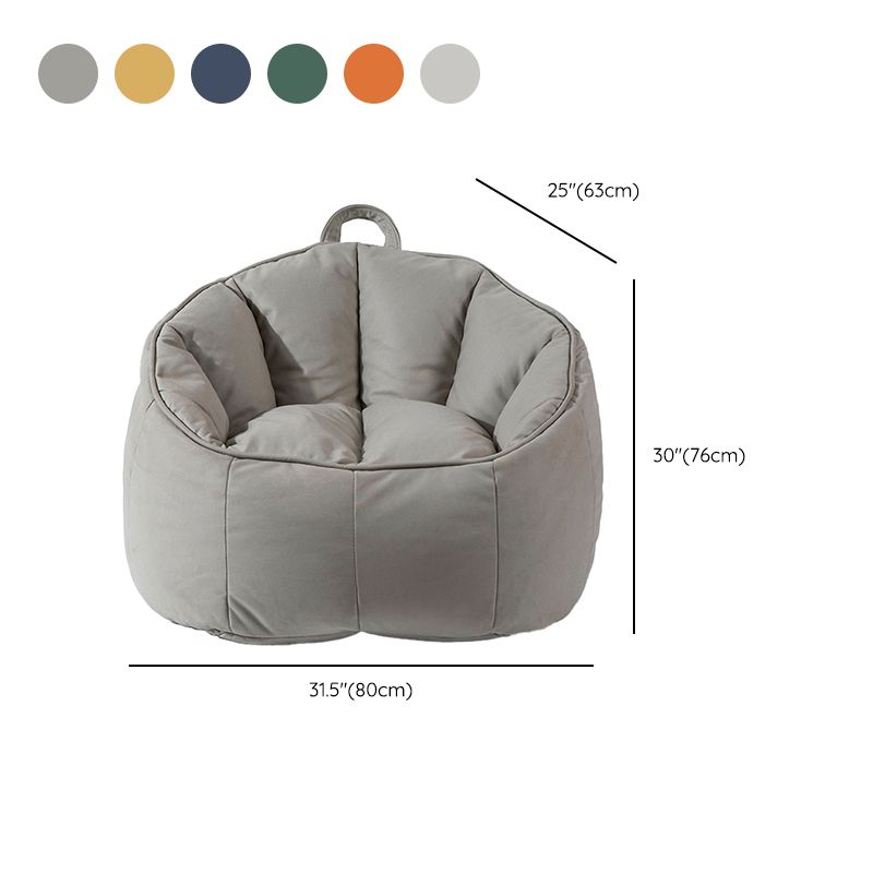 Modern Sewn Pillow Back Chair Faux Leather Sloped Arms Chair