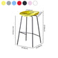 Modern Bar Stool Armless Plastic Indoor Barstool with Footrest Steel Base Clearhalo 'Bar Furniture' 'Bar Stools' 'bar_stools' 'furn' 'furn_bar_stools' 'furniture_bar_stools' 'Kitchen & Dining Furniture' 'kitchen&dining_furn' 'kitchen' 'kitchen_furn' Furniture' 1200x1200_b4546335-6b64-4a6f-8ef4-1f4a17de9c7a
