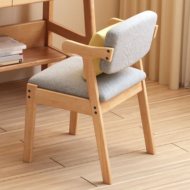 Glam Style Rubberwood Chairs Open Back Arm Dining Room Kitchen Chair Set Clearhalo ' kitchen&dining_furn' 'Dining Chairs' 'Dining Tables & Seating' 'dining_chair' 'furn' 'furn_dining_chair' 'Furniture' 'furniture_dining_chair' 'Kitchen & Dining Furniture' 'kitchen' 1200x1200_b45690e0-dda0-4461-a929-6b97dbfd09b8