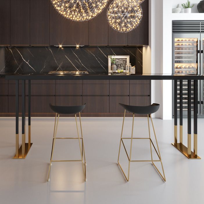 Solid Wood Bar Counter Traditional Luxury Rectangle Bar Counter with Sled Base Clearhalo 'Bar Furniture' 'Bar Tables' 'bar_tables' 'furn' 'furn_bar_tables' 'Furniture' 'furniture_bar_tables' 'Kitchen & Dining Furniture' 1200x1200_b457c589-d898-4793-9416-ba2912732232