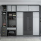 Gray Contemporary Wardrobe Armoire with Drawer Wooden Wardrobe Cabinet Clearhalo 'Armoires & Wardrobes' 'armoires_wardrobes' 'Bedroom Furniture' 'furn' 'furn_armoires_wardrobes' 'Furniture' 1200x1200_b4589128-e8a2-408c-87e1-8e810c1e5d79