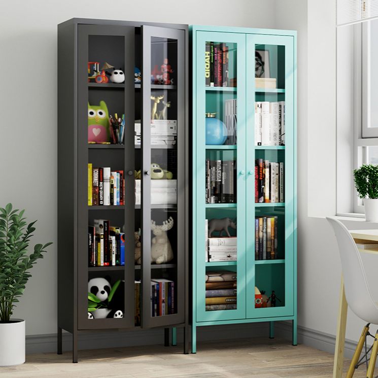 Modern Kitchen Server 71" Height Glass Door Dining Server for Living Room Clearhalo 'buffet_sideboard' 'Buffets & Sideboards' 'furn' 'furn_buffet_sideboard' 'Furniture' 'furniture_buffet_sideboard' 'Kitchen & Dining Furniture' 1200x1200_b458f586-e367-479f-b09d-d0685401f304