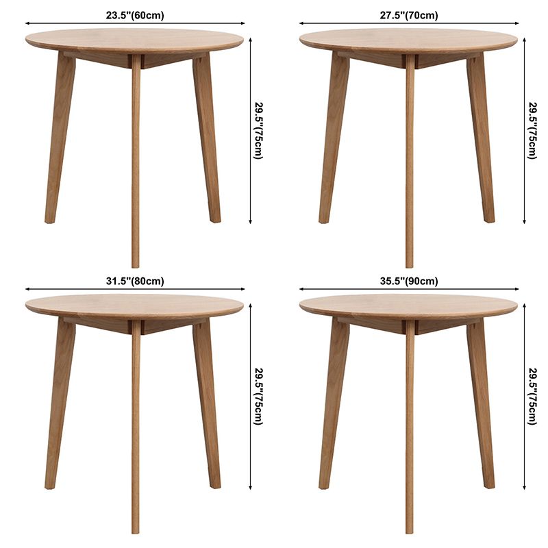 Contemporary Round Dining Room Table Oak Solid Wood Table for Home Use Clearhalo ' dining_table' 'Dining Tables & Seating' 'Dining Tables' 'furn' 'furn_dining_table' 'Furniture' 'furniture_dining_table' 'Kitchen & Dining Furniture' 'kitchen&dining_furn' 'kitchen' 'kitchen_dining_table' 1200x1200_b459a7ac-5e2e-48d3-981c-d5a665f7da6a