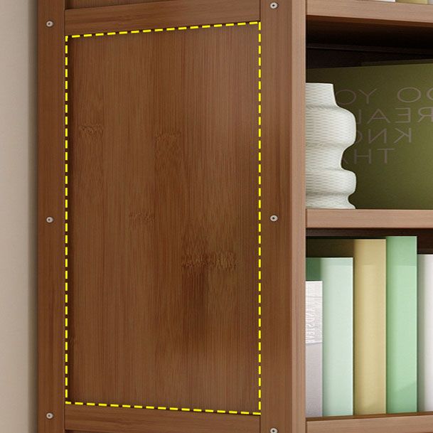 Libreria per la scaffale di bambù chiusa a pavimento contemporaneo