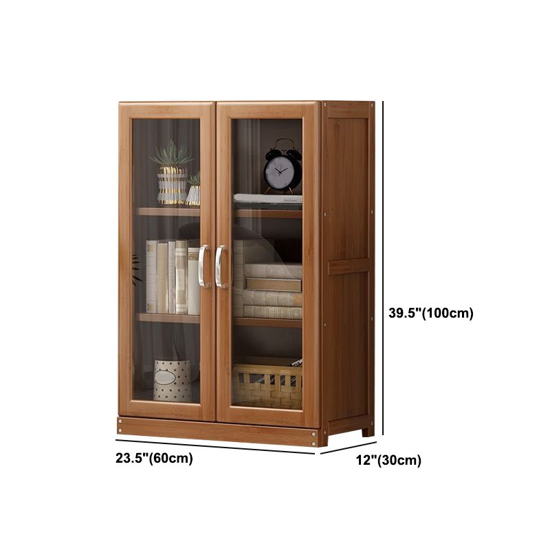 Manufactured Wood Standard Bookshelf Brown Vertical Bookcase with Door and Drawer Clearhalo 'Bookcases' 'furn' 'furn_bookcases' 'Furniture' 'furniture_bookcases' 'Office Furniture' 1200x1200_b45b0b8f-97ea-4396-950a-c334d448b42c