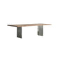 Rectangle Double Pedestal Luxury Dining Table Fixed Table with Solid Wood Clearhalo 'Dining Tables & Seating' 'Dining Tables' 'dining_table' 'furn' 'furn_dining_table' 'Furniture' 'furniture_dining_table' 'Kitchen & Dining Furniture' 'kitchen' 'kitchen_dining_table' 1200x1200_b45c7d27-5ace-4e14-826b-4bebd8ff6d25