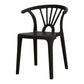 Modern Home Plastic Arm Chair Matte Finish Wishbone Dining Chair Clearhalo ' kitchen&dining_furn' 'Dining Chairs' 'Dining Tables & Seating' 'dining_chair' 'Furniture' 'furniture_dining_chair' 'Kitchen & Dining Furniture' 'kitchen' 1200x1200_b45d6798-08a3-4df8-8f22-a95f709e2a11